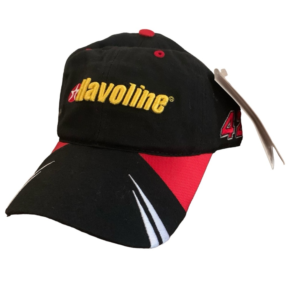 Vintage NASCAR Texaco Havoline Strapback Hat Jamie McMurray Cap Black &
Red